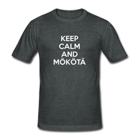 Keep Calm and Mökötä -paita - tummanharmaa meleerattu