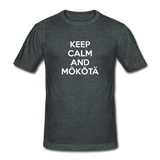 Keep Calm and Mökötä -paita - tummanharmaa meleerattu