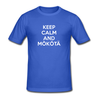 Keep Calm and Mökötä -paita - kuninkaansininen