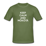 Keep Calm and Mökötä -paita - armeijanvihreä